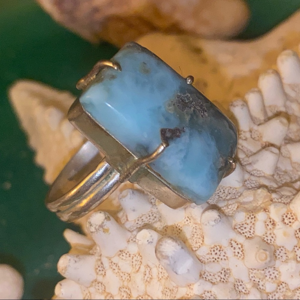 SALE ⭐️ Caribbean Larimar ring - Picture 5 of 7